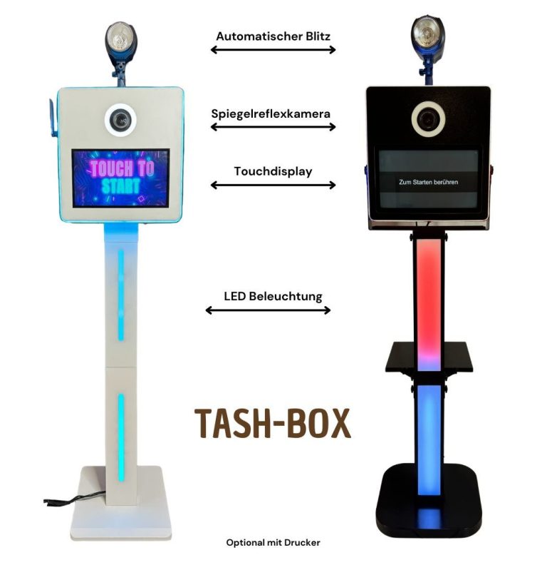 Fotobox Service, Paket Preise, Spiegelreflexkamera, Touchdisplay, mit Drucker
